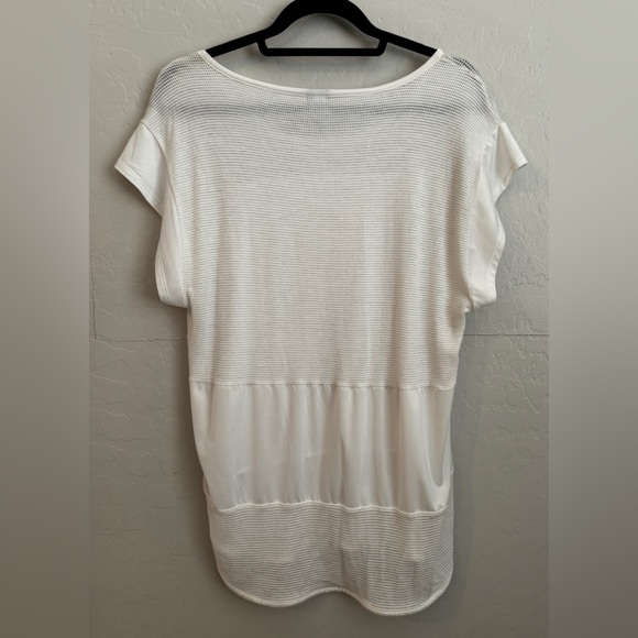 Women’s Workout Lounge Top Sz: L White - Picture 2 of 3